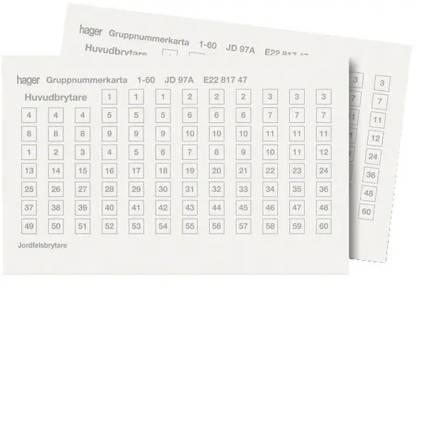 Billig Gruppnummerkarta